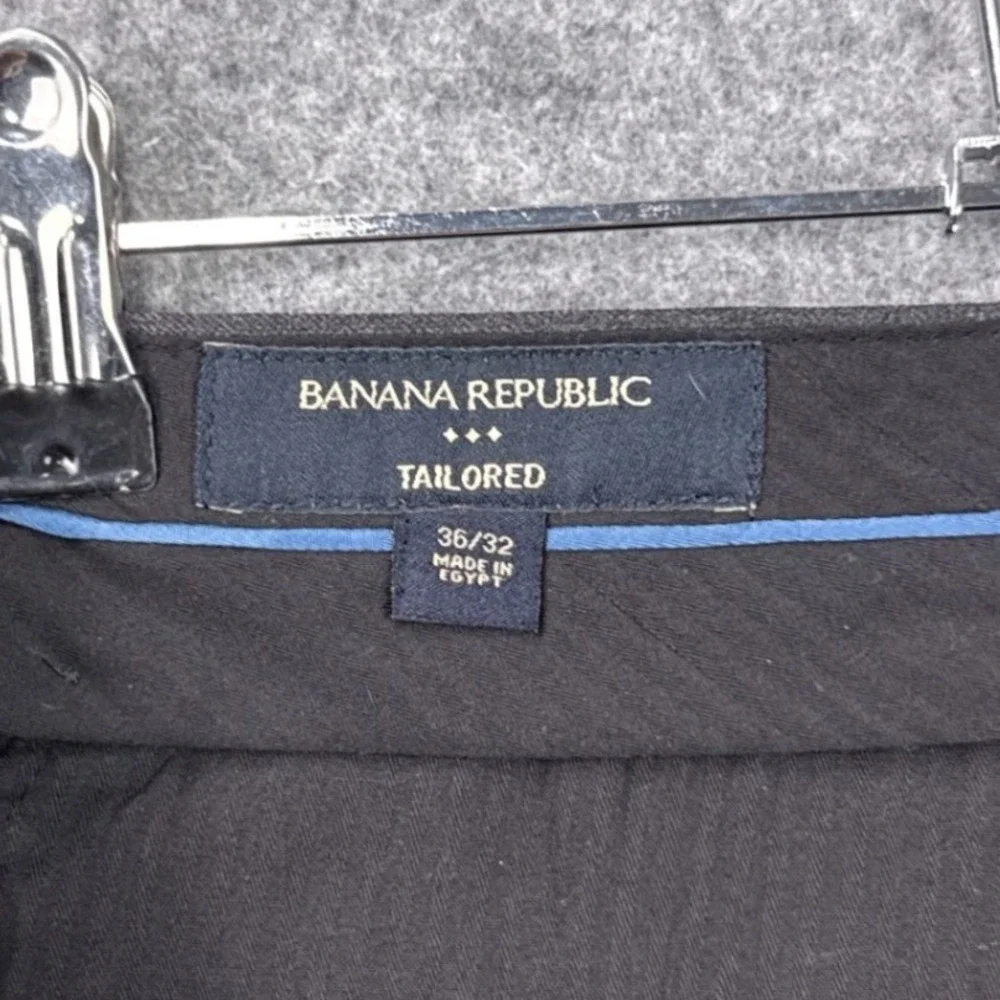 Banana Republic Mens Wool‎ Suit 42S Blazer 36/32 Tailored Pants Charcoal Gray
